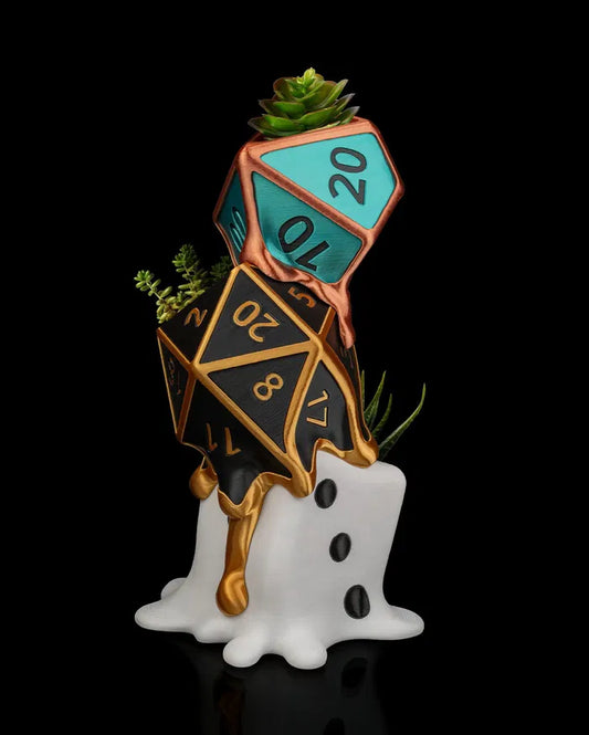 Melted Dice Planter
